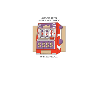 Slot machine model galben neon pe tricou