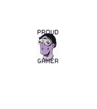 Ochelarii VR Proud Gamer model negru pe tricou