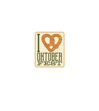 I Love Oktoberfest model negru pe tricou