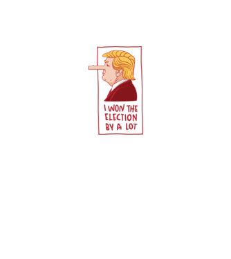 Pinocchio Trump model alb pe tricou