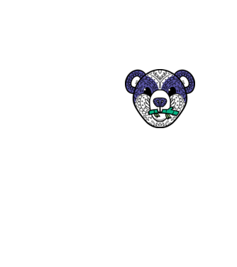 Mandala Panda model galben neon pe tricou