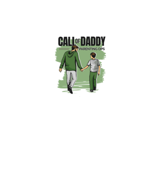 Call of Daddy - Pentru tata model alb pe tricou