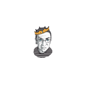 Ruth Bader Ginsburg model gri pe tricou