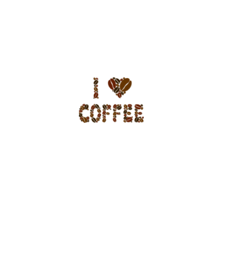 I Love Coffee model roz deschis pe tricou