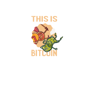 This is Bitcoin model negru pe tricou