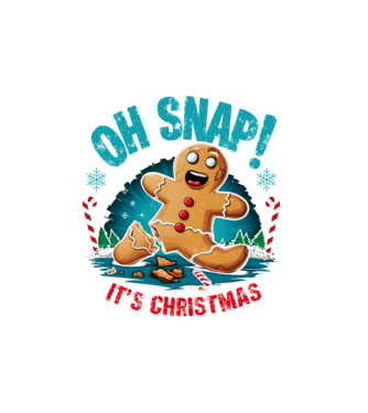 Oh snap! It's christmas Alb model alb pe tricou