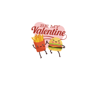 Be my Valentine - Fii dragostea mea tricou pentru Valentine s Day model alb/roșu pe tricou