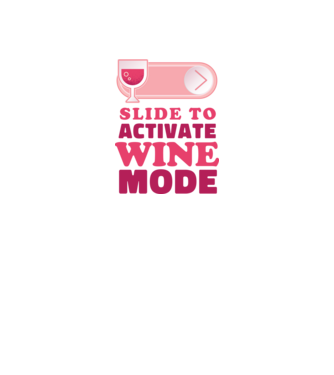 Slide To Activate Wine Mode model galben neon pe tricou
