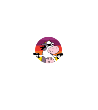 Pew Pew Pew Madafakas Vacă model negru pe tricou