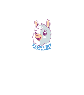 I Love My Papa Llama tricou drăguț cu lamă pentru bunicul model gri pe tricou