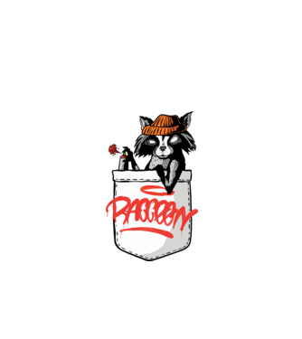 Raton de buzunar model turcoaz pe tricou