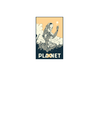Planet X model gri pe tricou