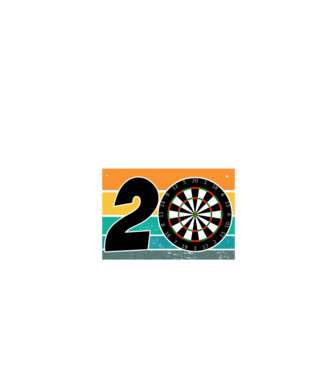 'I''m not 20 I''m double 10 darts birthday' model negru pe tricou