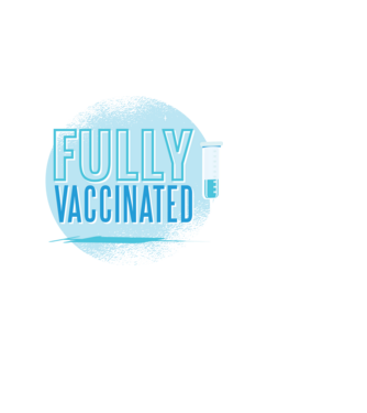 Complet vaccinat model alb pe tricou