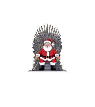 Christmas is Coming Negru model alb pe tricou