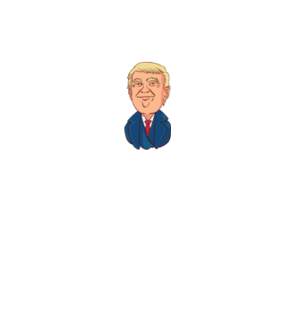 Donald Trump model negru pe tricou