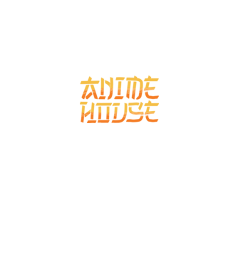 Anime House model negru pe tricou