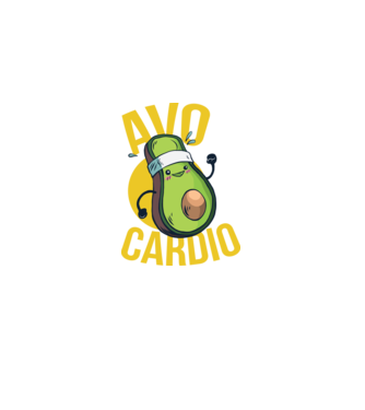 Avo Cardio Antrenament Avocado model verde pe tricou
