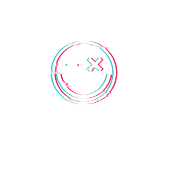 Smile glitch neon tiktok style model negru pe tricou