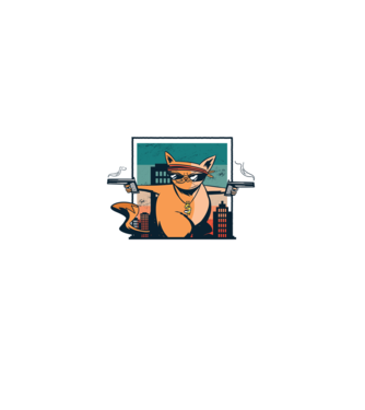 Pew Pew Pew Madafakas Pisică model negru pe tricou
