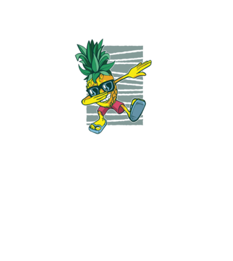 Ananas DAB dans model albastru deschis pe tricou