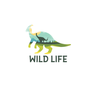 Dinosaur model turcoaz pe tricou