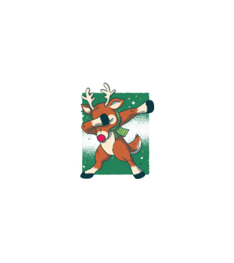 Rudolph DAB model nisipiu pe tricou