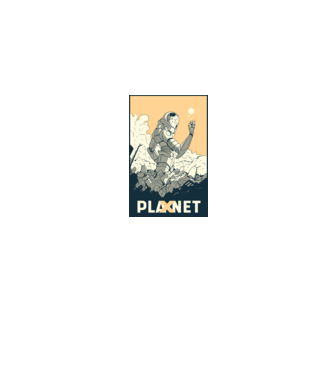 Planet X model gri pe tricou