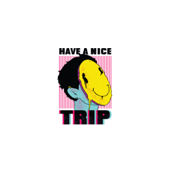 Have a nice Trip model roz deschis pe tricou