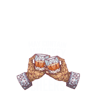 Poate conține urme de whisky model negru pe tricou