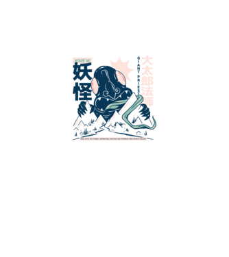 Daidarabotchi Yokai Anime model alb pe tricou