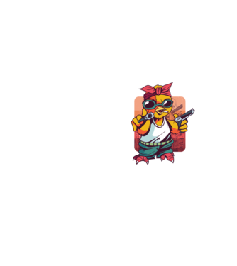 Pew Pew Pew Madafakas Pui model galben neon pe tricou