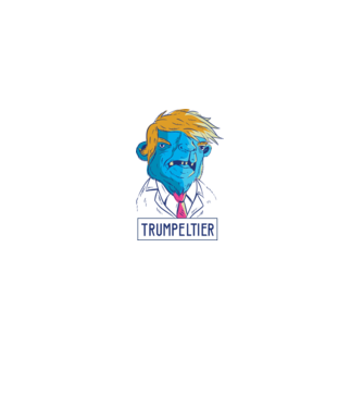 Trumpeltier monstru Trump model alb pe tricou