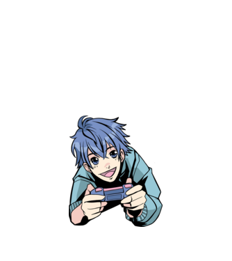 Anime băiat Gamer model alb pe tricou