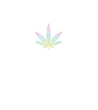 Frunză colorată de marijuana model negru pe tricou