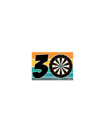 'I''m not 30 I''m double 15 darts birthday' model negru pe tricou