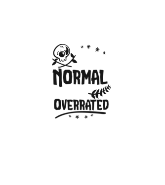 Being Normal is Vastly Overrated model gri pe tricou