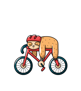Leneș pe bicicletă model turcoaz pe tricou