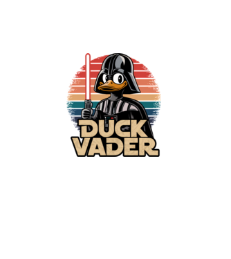 Duck Vader model turcoaz pe tricou