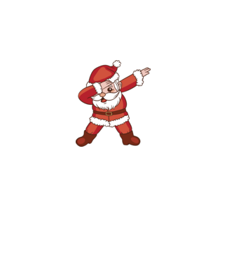 Santa Dab model roz deschis pe tricou