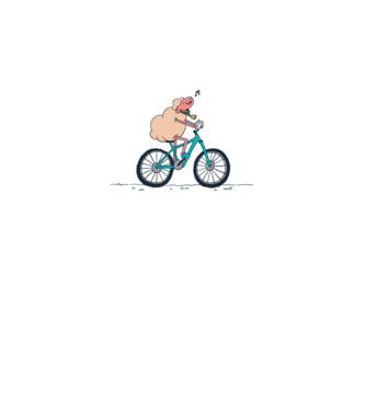 Miel cu bicicletă model galben neon pe tricou