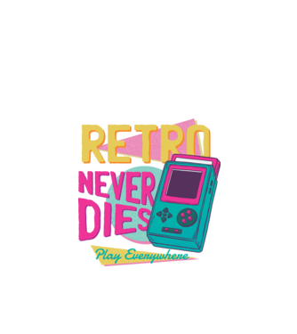 Retro Gameboy model negru pe tricou