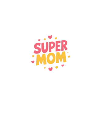 Super Mom Negru model negru pe tricou