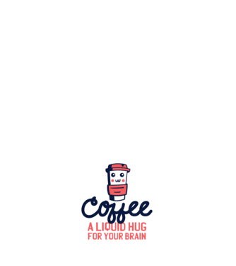 Cafea - o îmbrățișare lichidă pentru creier model negru pe tricou