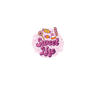 Sweet Life - Viață dulce model albastru închis pe tricou