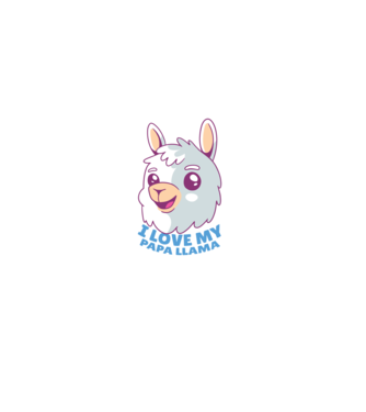 I Love My Papa Llama tricou drăguț cu lamă pentru bunicul model gri pe tricou