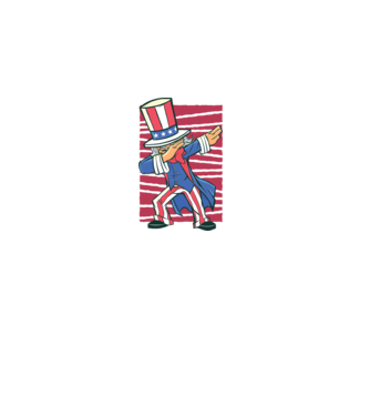 Uncle Sam DAB model alb pe tricou