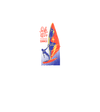Surfs up this summer model gri pe tricou