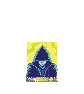 Dark Programmer model negru pe tricou
