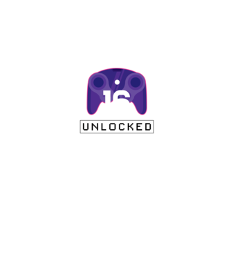 Level 16 Unlocked Gamer Birthday model negru pe tricou
